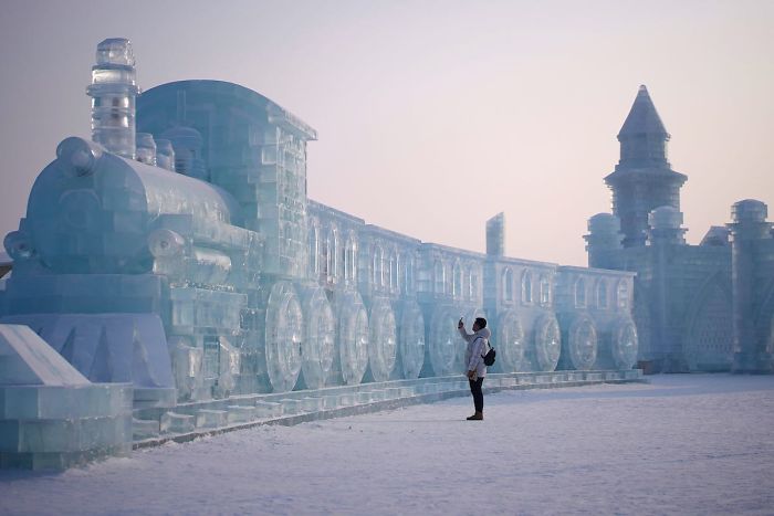 Úžasné fotografie z festivalu Harbin Snow and Ice Festival v Číne