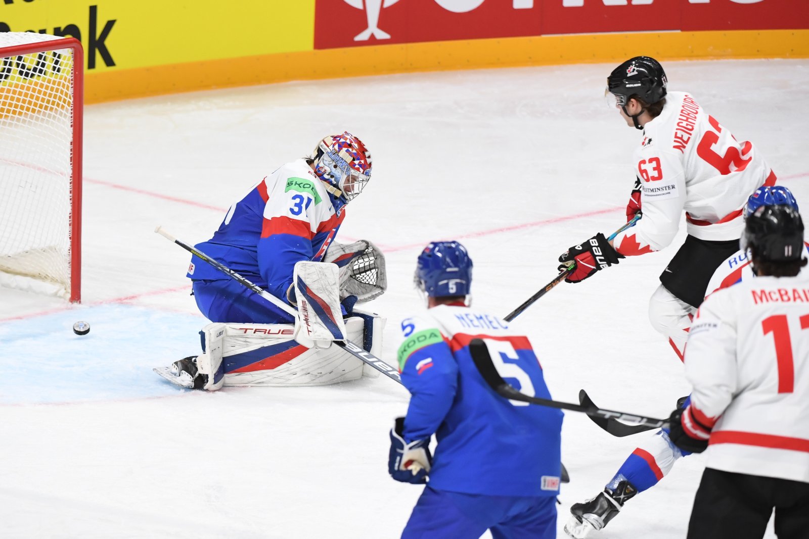 MS v hokeji 2023: Slovensko prehralo s Kanadou 1:2 po nájazdoch