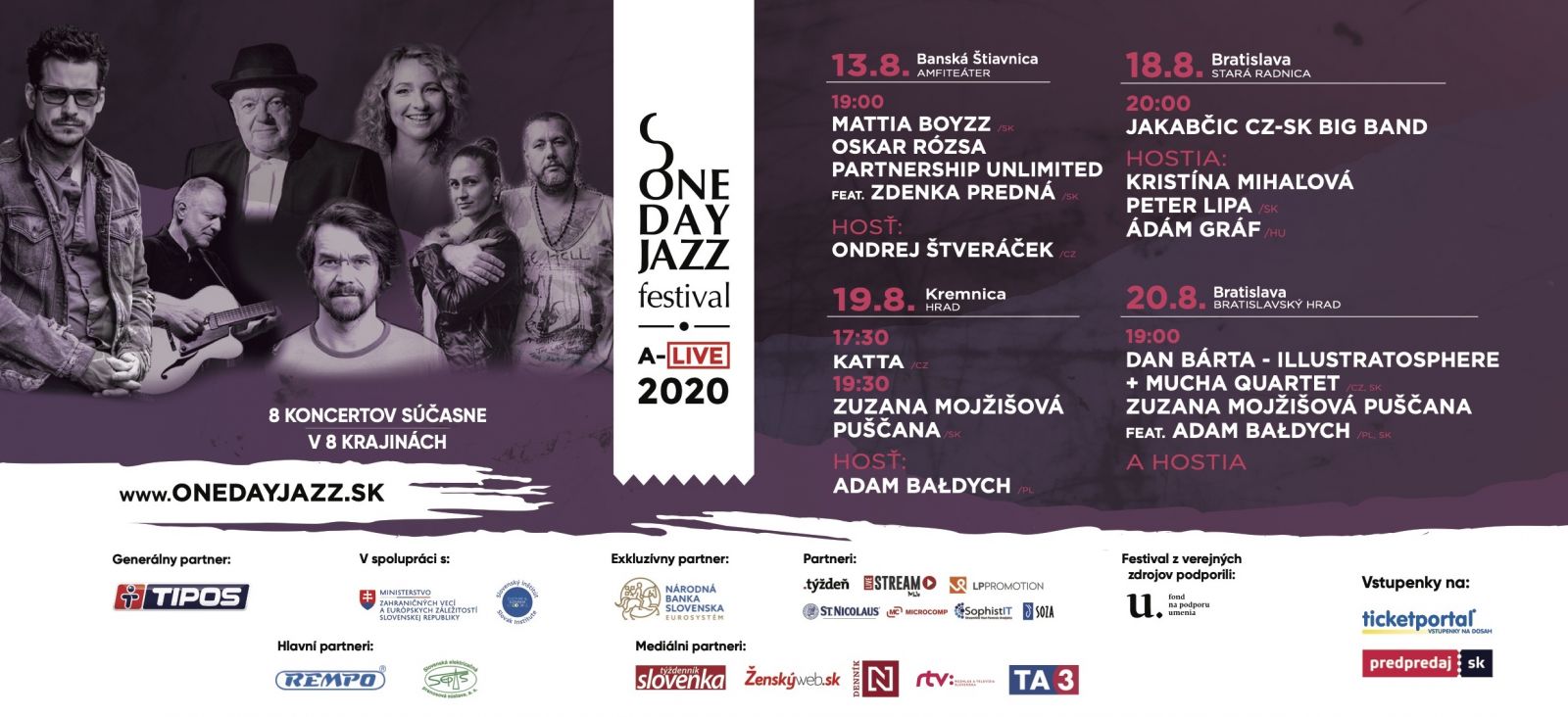 One Day Jazz Festival pokračuje 4 koncertami pre verejnosť