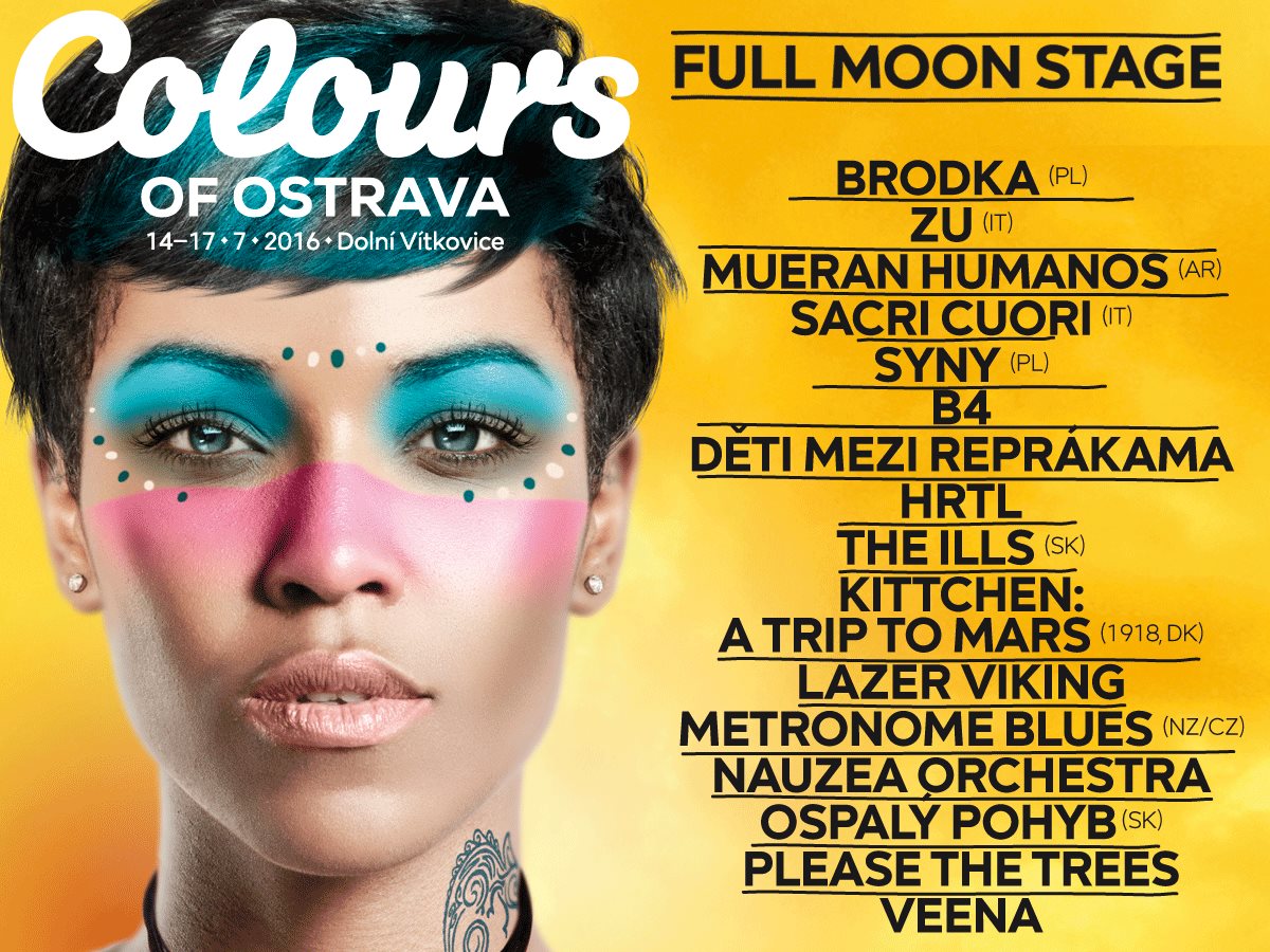 Colours of Ostrava 2016 prídávajú sedemnásť nových mien. Medzi nimi aj Ospalý pohyb zo Slovenska a Brodka z Poľska