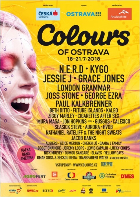 Festival Colours of Ostrava 2018 ohlasuje N.E.R.D na čele s Pharellom Williamsom