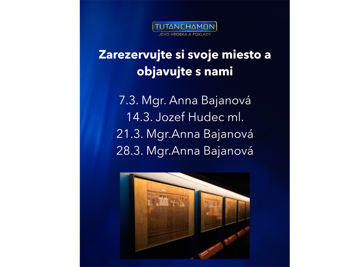 V marci sa na vás tešíme pri týchto komentovaných prehliadkach