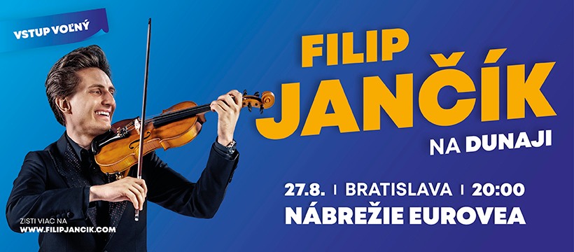 Huslista Filip Jančík uvedie unikátny koncert priamo na Dunaji