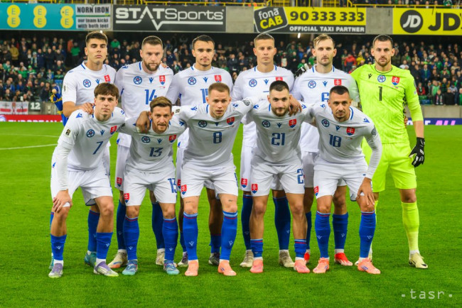 Kvalifikácia MS 2026: Slováci prehrali v Severnom Írsku 0:2, klesli na tretie miesto