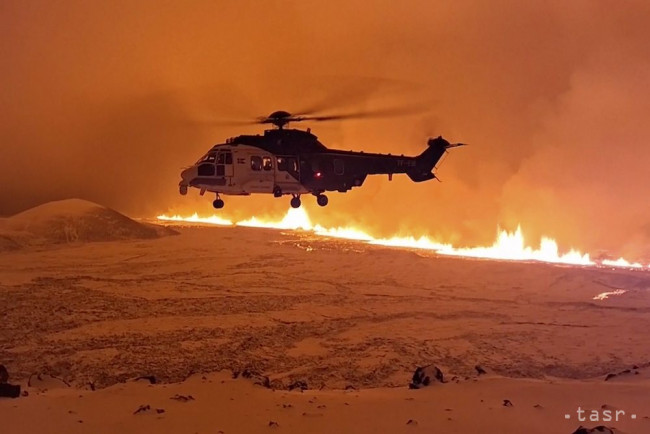 Foto: Po sérii zemetrasení došlo na Islande k erupcii sopky