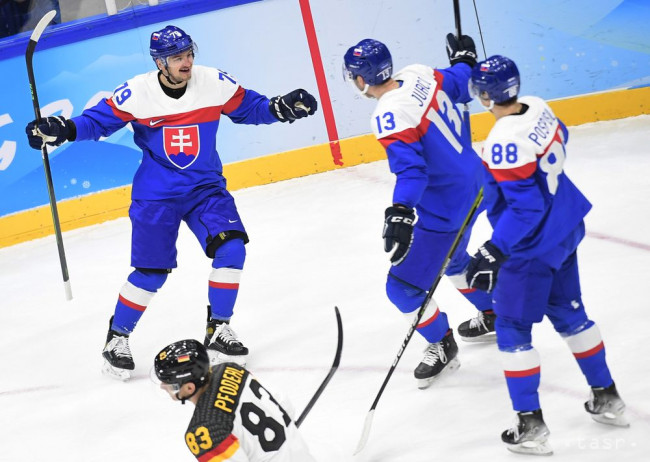 Slovensko zdolalo na ZOH Nemecko 4:0 a postúpilo do štvrťfinále