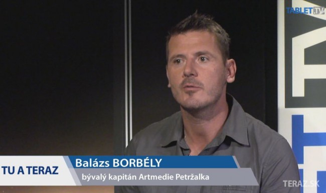 Bývalý kapitán petržalskej Artmedie, dnes tréner FC Petržalka Balázs Borbély