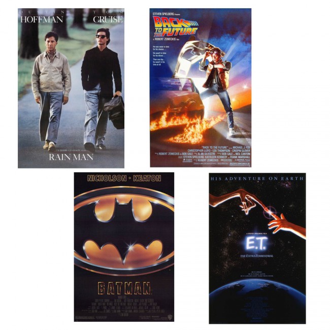 Filmové plagáty z 80. rokov 20. storočia