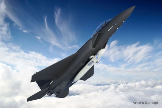 Umelecká predstava zariadenia ALASA vynášaného stíhačkou vojenského letectva USA, ktorá nahrádza prvý stupeň rakety, energeticky najnáročnejšiu fázu vypustenia