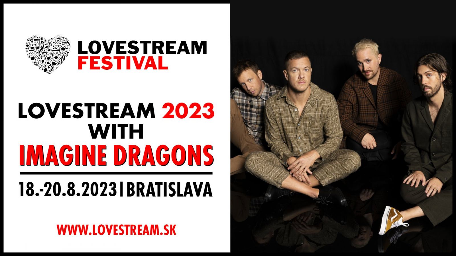 Na Lovestream festival Bratislava v roku 2023 prídu IMAGINE DRAGONS