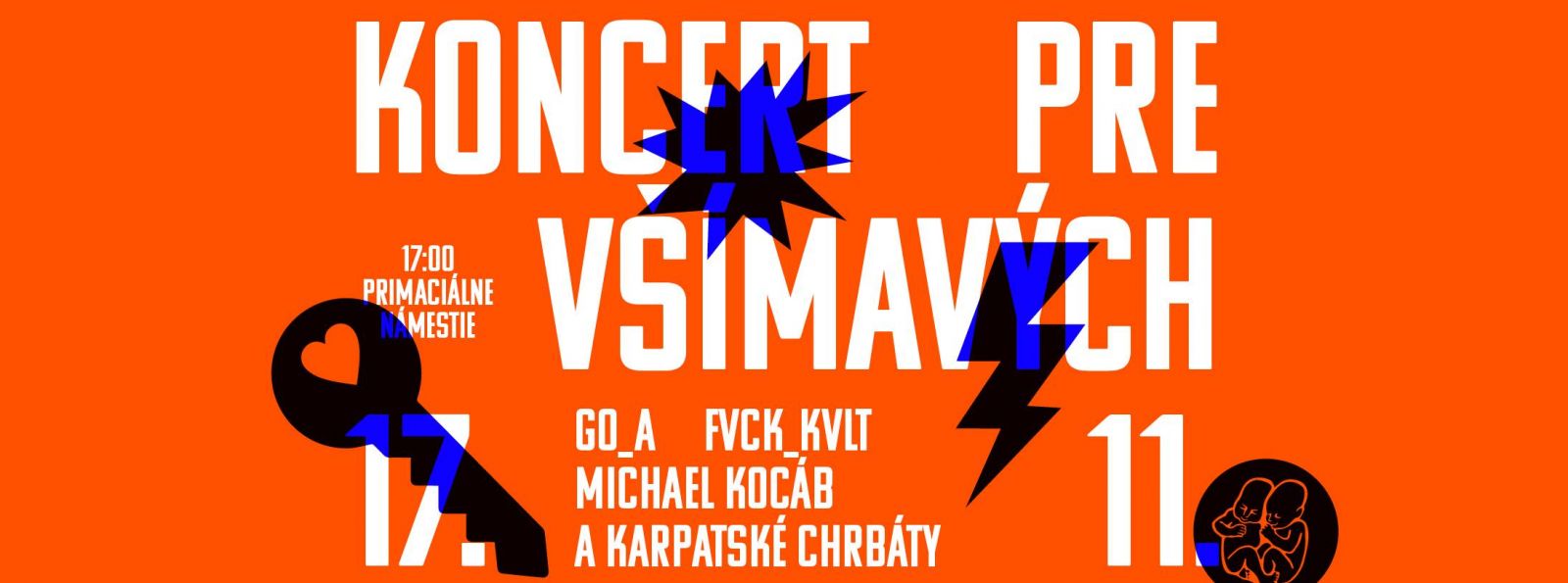 Na Koncerte pre všímavých už tento piatok vystúpia Michael Kocáb a Karpatské chrbáty, FVCK_KVLT, ukrajinskí Go_A a ďalší.