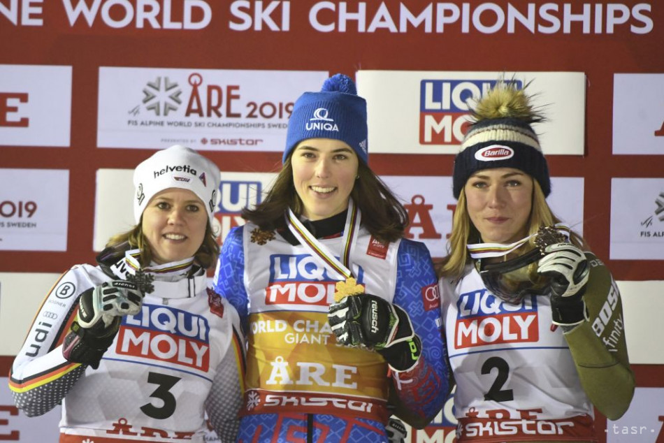 Petra Vlhová získala zlatú medialu v obrovskom slalome na MS vo švédskom Are