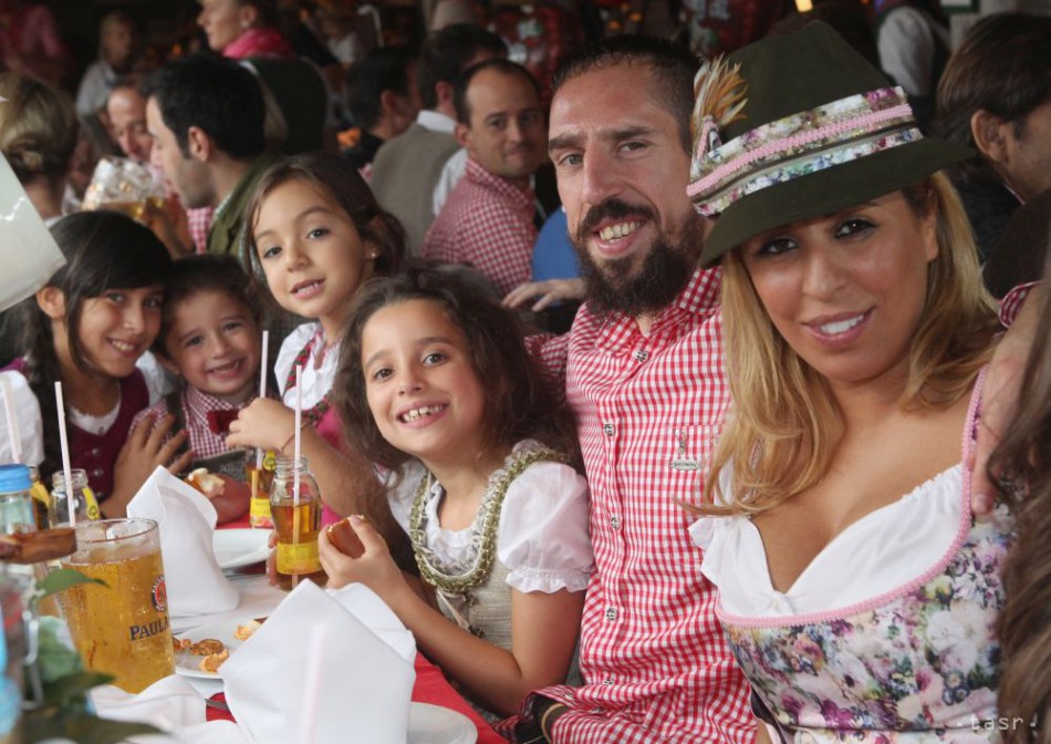 Futbalisti Bayernu Mníchov na Oktoberfeste