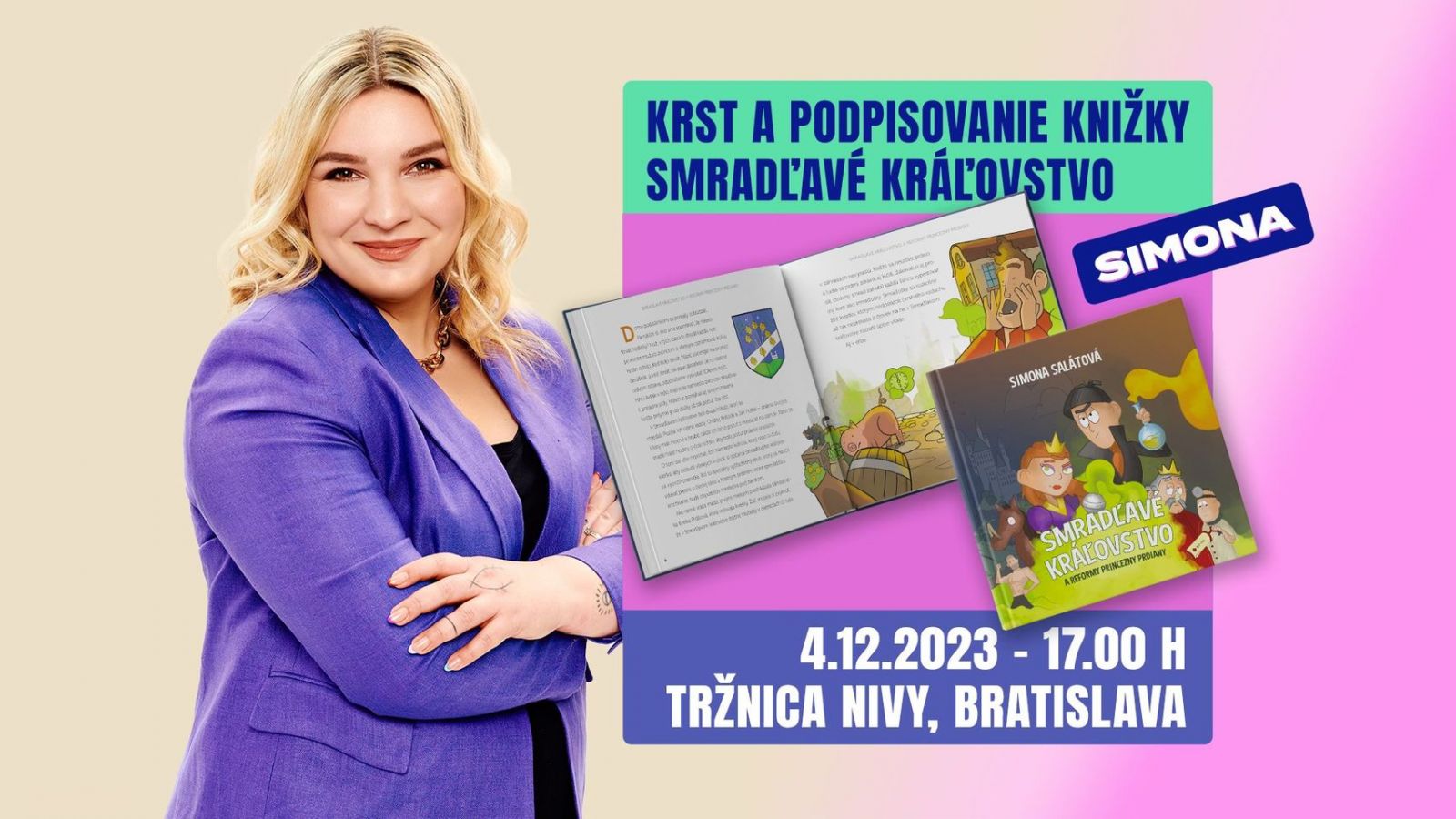 Simona Salátová srší humorom za každých okolností. Tentokrát vydala detskú, mimoriadne vtipnú knihu!