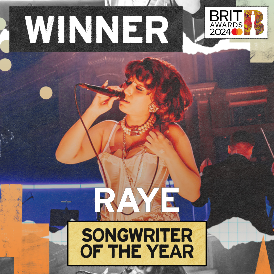 Speváčka Raye triumfovala na Brit Awards, získala až šesť ocenení