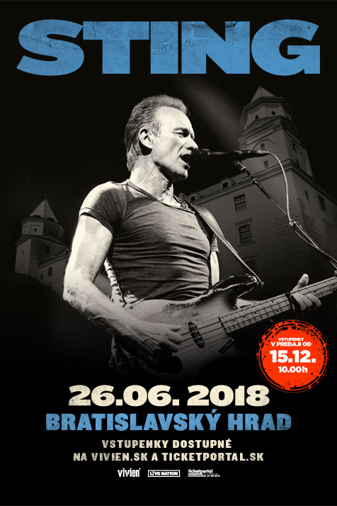STING – výnimočný koncert na Bratislavskom hrade!