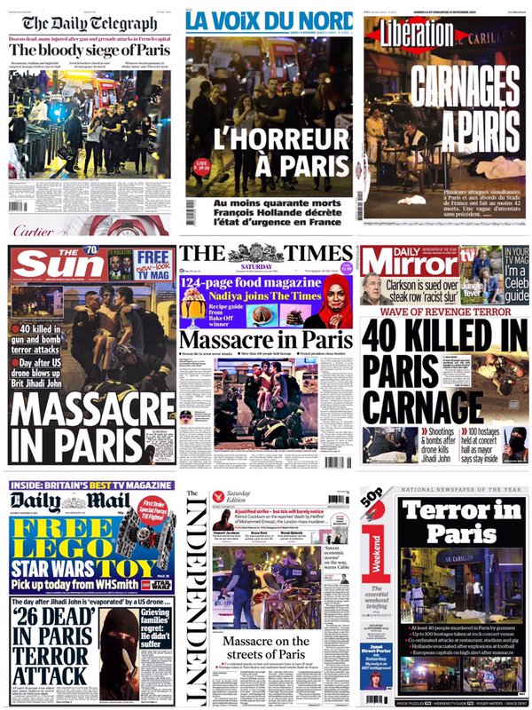 Svetové médiá hovoria o tragédia na svojich titulných stranách: