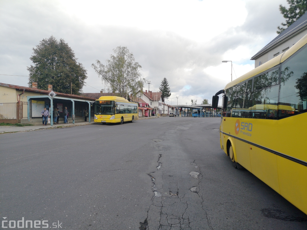 Autobusová staniva Prievidza rekonštrukcia