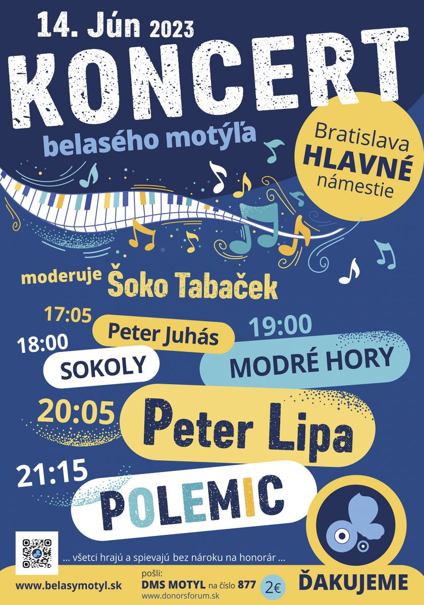 Rozhýbme krídla belasých motýľov. KONCERT BELASÉHO MOTÝĽA už 14. júna