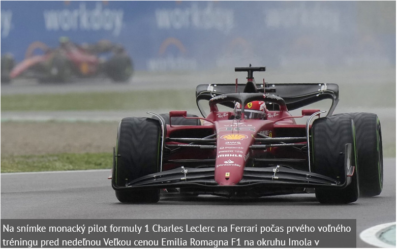 F1: V prvom tréningu na VC Emilia Romagna najrýchlejší Leclerc