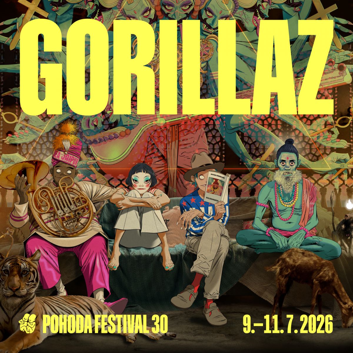 Pohoda 2026: Gorillaz headlinerom tridsiateho ročníka Pohody
