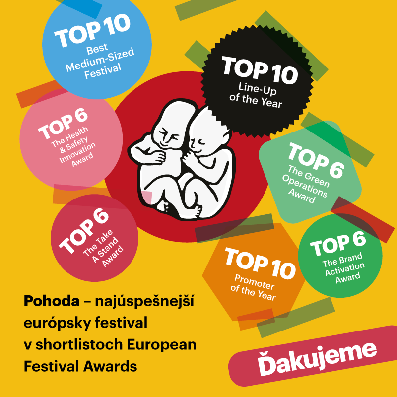 Festival POHODA ide na European Festival Awards