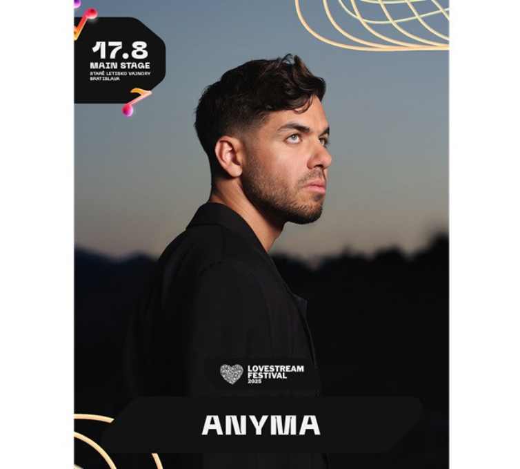 LOVESTREAM 2025 ohlasuje tretieho headlinera - DJ a producent ANYMA