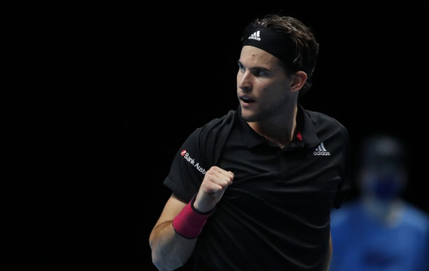 Thiem sa stal  finalistom dvojhry Turnaja majstrov v Londýne. Zvíťazil nad Djokovičom