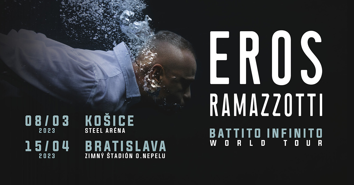 Eros Ramazzotti odkazuje do Košíc i Bratislavy: „Budú to dva neprehliadnuteľné večery a užijeme si veľa zábavy, to vám garantujem!“