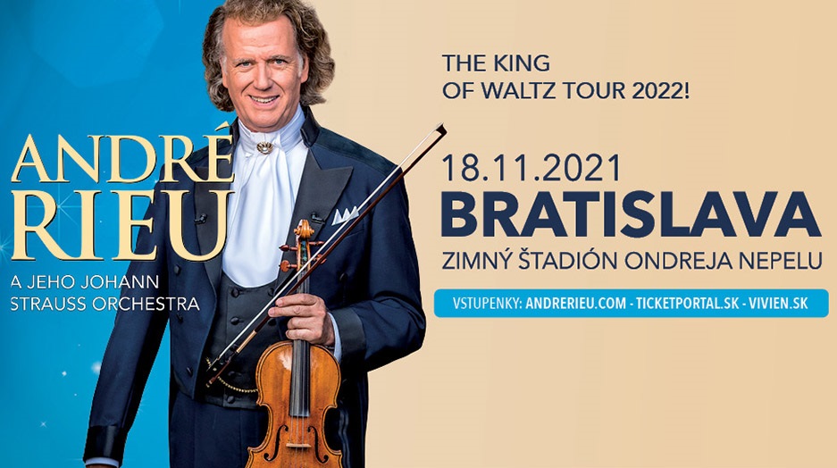 Koncert kráľa valčíkov André Rieu sa 18. novembra 2021 uskutoční