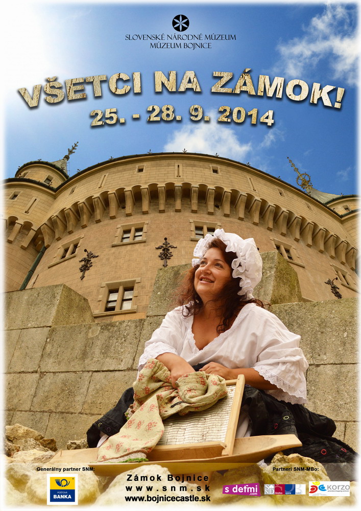 Nové podujatie na Bojnickom zámku Všetci na zámok!!! na konci septembra