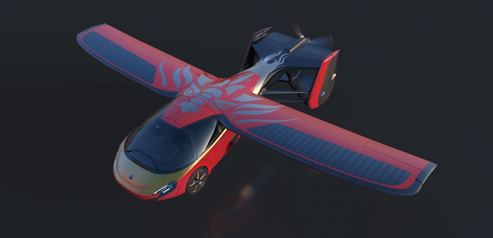 Luxusný AeroMobil s motívom draka