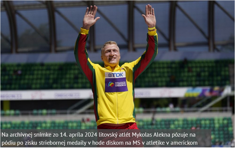 SVETOVÝ REKORD: Atlét Alekna prekonal 38-ročné maximum v hode diskom