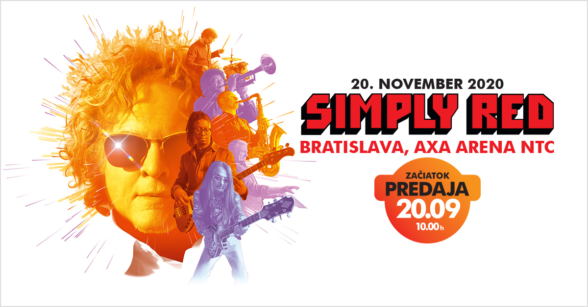 Simply Red sa vracajú na Slovensko. V bratislavskej AXA Arena NTC sa predstavia budúci rok!