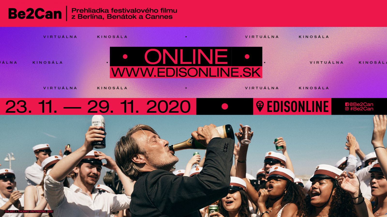 Video: Online festival filmov Be2Can 2020 štartuje Chľast od Thomasa Vinterberga