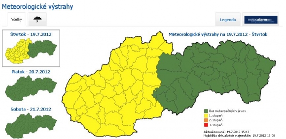 Meteorológovia varujú pred búrkami