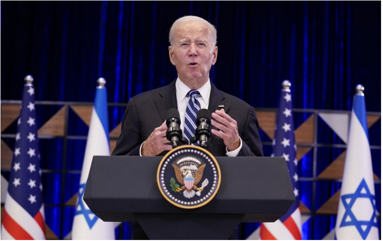 Biden: Nenecháme vyhrať teroristov ako Hamas a tyranov ako Putin