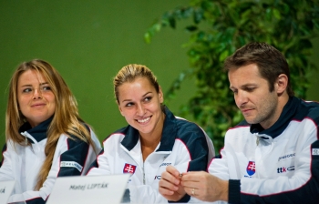 Daniela Hantuchová, Dominika Cibulková a Matej Lipták.