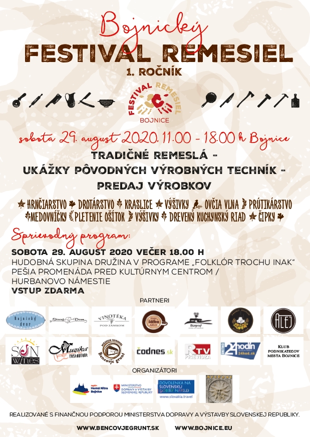 Bojnický festival remesiel oživí na konci augusta Bojnice
