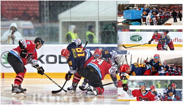 Tipsportligový zápas pod holým nebom v rámci Kaufland Winter Classic Games 2019 medzi HC ’05 iClinic Banská Bystrica – HKM Zvolen. Banská Bystrica, 3. február 2019.