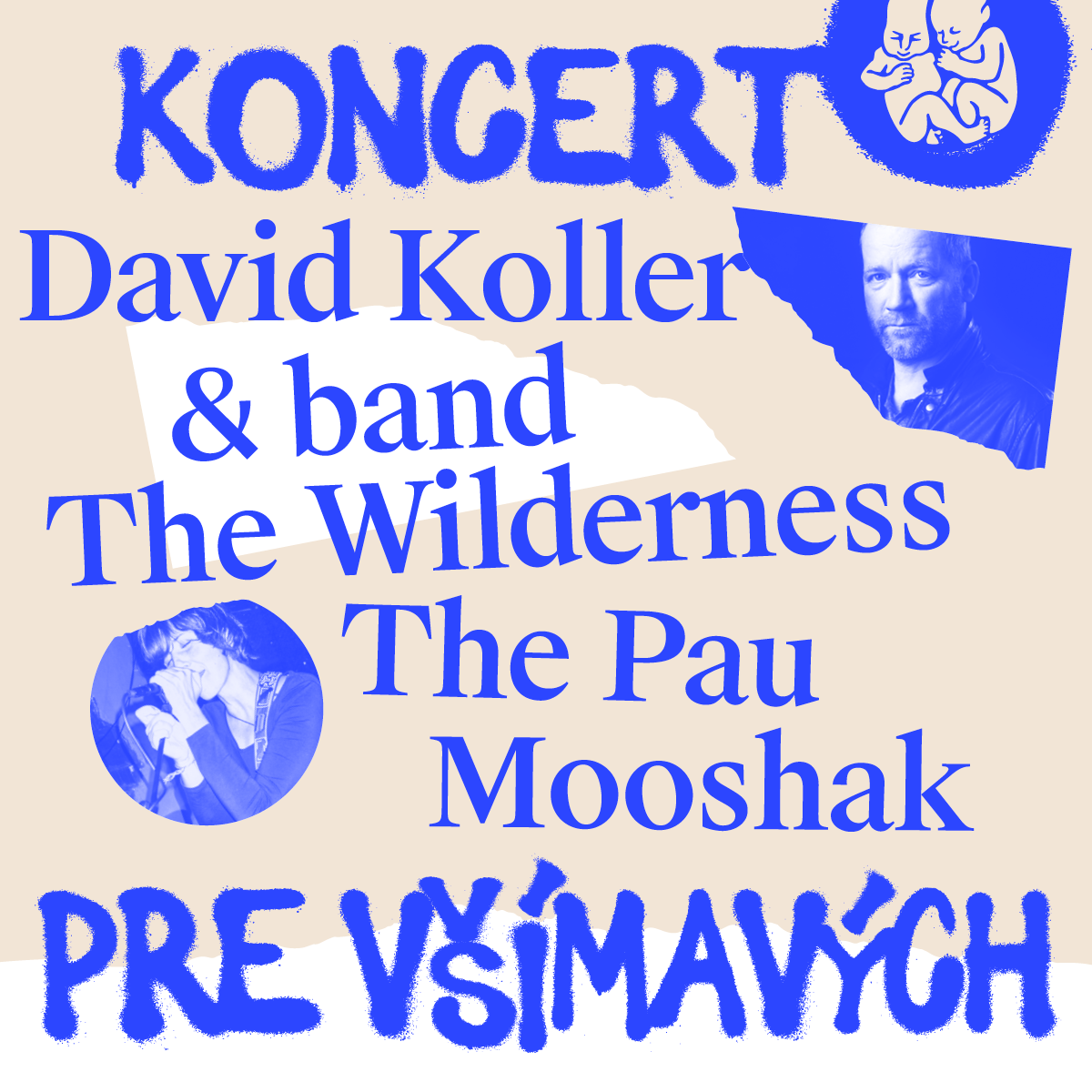 David Koller & Band, The Pau, The Wilderness a Mooshak vystúpia už túto stredu na Koncerte pre všímavých