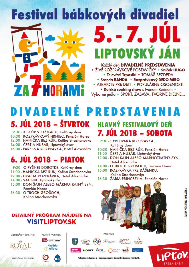 Liptovský Ján a Jánska dolina sa v dňoch od 5. do 7. júla zmenia na miesto plné rozprávok, a to vďaka prvému ročníku rodinného podujatia Za 7 horami.