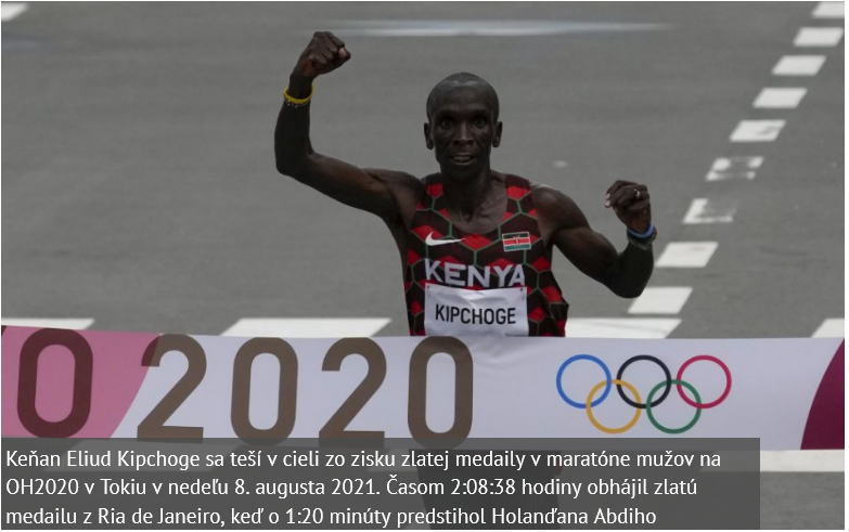 Keňan Kipchoge suverénne vyhral maratón mužov a obhájil zlato