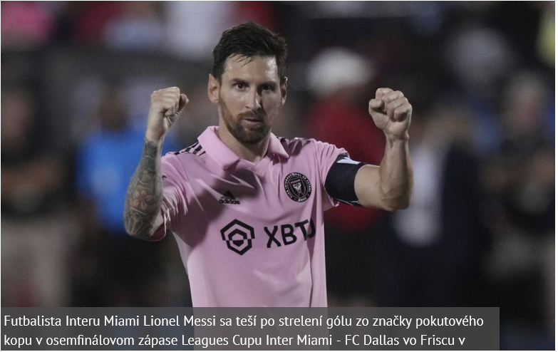 Messi dal dva góly a premenil penaltu, Miami postúpilo do štvrťfinále Leagues Cupu