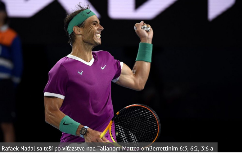 Nadal prvým finalistom mužskej dvojhry na Australian Open 2022