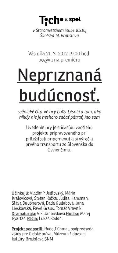 Nepriznaná budúcnosť