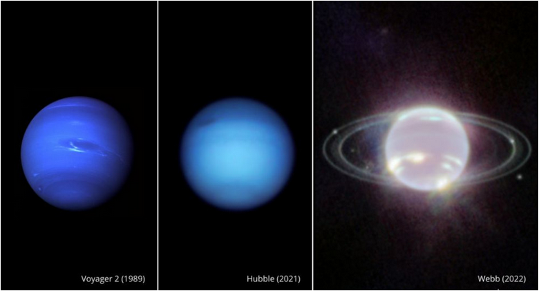Webbov ďalekohľad zachytil prachové prstence Neptúna
