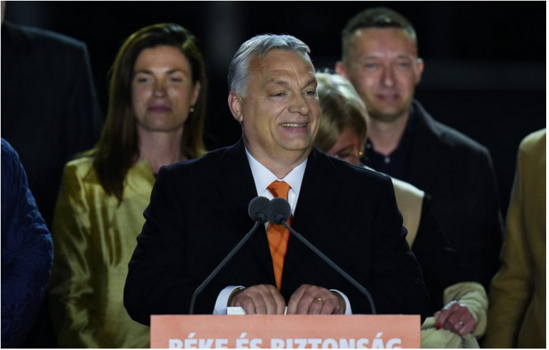 Orbán vo víťaznom prejave po voľbách označil Zelenského za oponenta