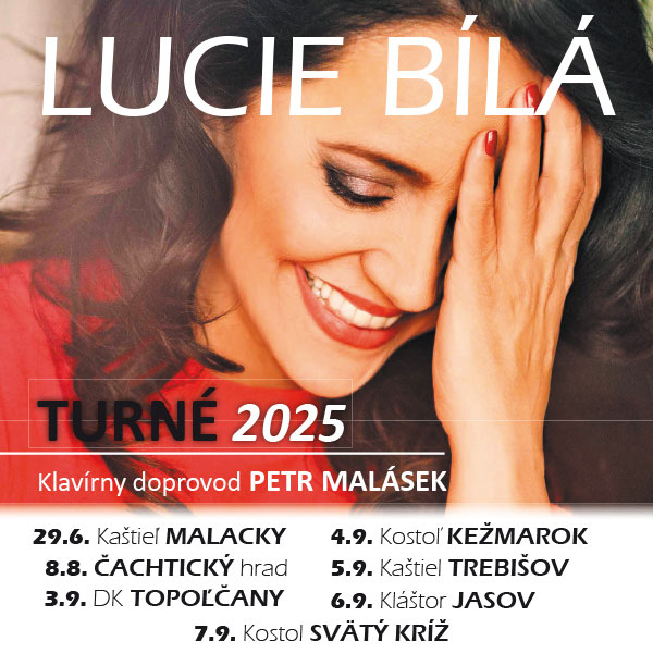 LUCIE BÍLÁ - SLOVENSKÉ TURNÉ 2025 Už v PREDAJI