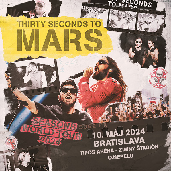 Úspešná americká skupina Thirty Seconds To Mars vystúpi v Bratislave